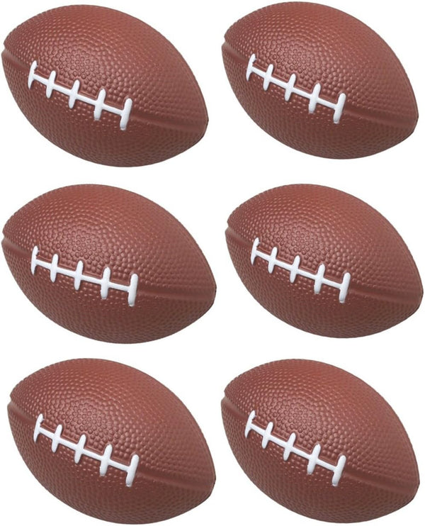 1 Dozen 4" Foam Mini Football Stress Balls, Mini Sport Balls, Superbowl Decoration Party Favor, Football Themed Party Supplies