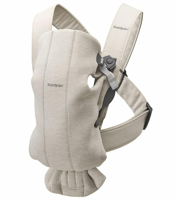 Baby Carrier Mini, 3D Jersey, Light Beige | Newborn Carrier (7-25 Lbs), Ergonomic, Easy-To-Use