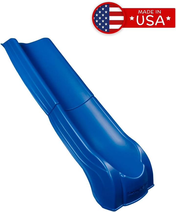 NE 4701 Summit Slide 2Piece Plastic Scoop Slide for 4' Decks, Blue