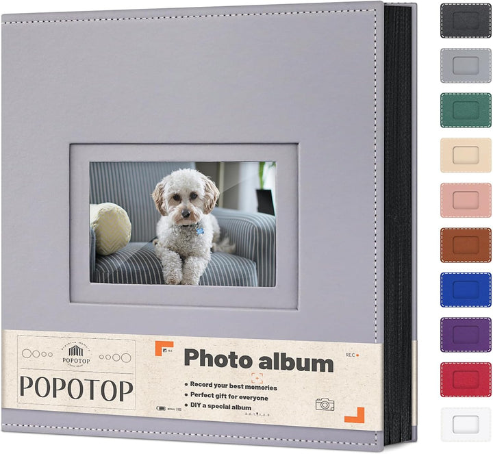 Photo Album 4X6 300 Pockets with Leather Hardcover Cover, Small Photo Album Holder Book with 50Pcs Pages for Family Travel Wedding Baby Gifts