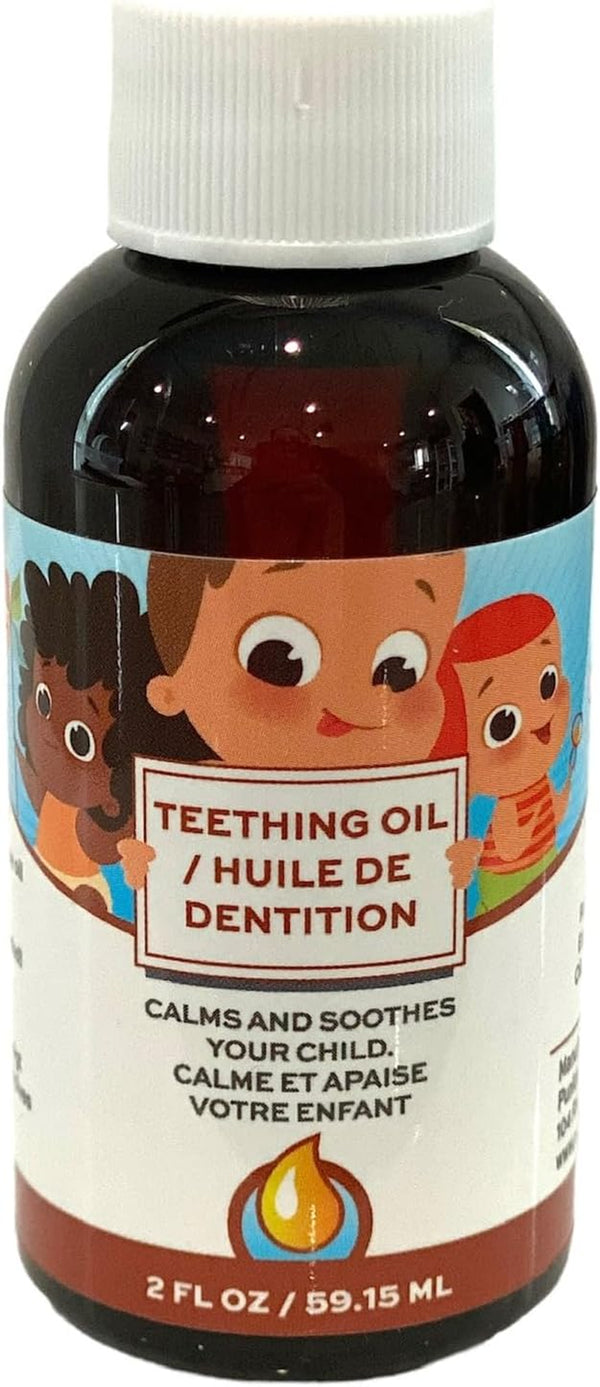 Teething Oil - 2 Oz - 100% Natural, for Babies - Proprietary Blend Includes Chamomile, Sunflower, Peppermint, and Clove - Baby Teething Relief with No Added Chemicals (2 Ounce)