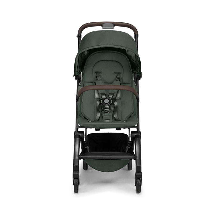 AER+ Bumper Bar Foldable Stroller Accessory - Armrest One-Hand Use - Easy to Attach & Open - Extra Handle Comfort - Elegant Crossbar Design - Ideal for Hanging Baby Toys - Mid Brown Carbon