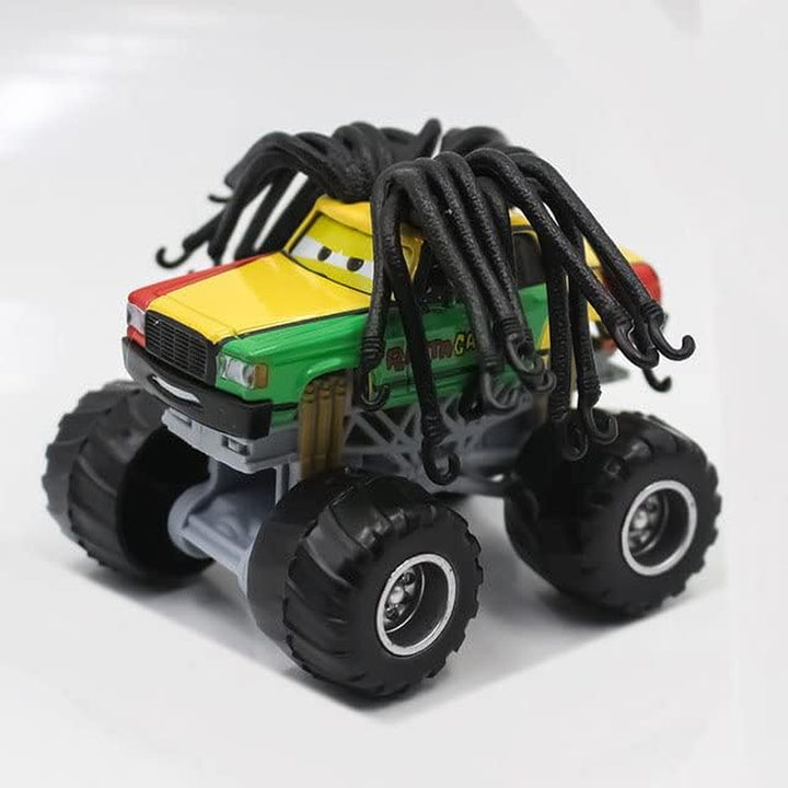 12 Styles Movie Cars 3 Black Storm Jackson Lightning Mcqueen Curz Mater Giant Wheels Cars 1：55 Diecast Vehicles Toys Set Children Car Toy (Big Foot Ambulance)
