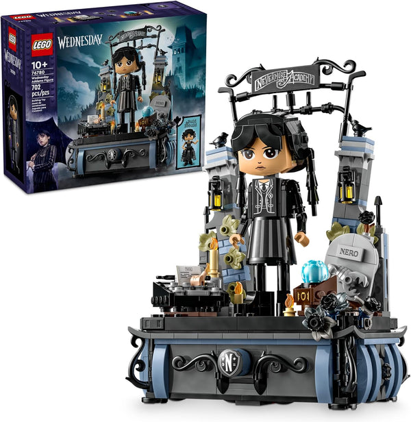 Wednesday Addams Figure - Building Toy for Kids, Girls & Boys, Ages 10+ - Collectible Wednesday Addams Doll with Display for Fans - Gift Idea for Birthday - 76780