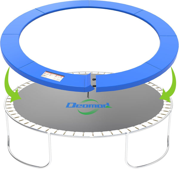 Trampoline Pad, 10FT 12FT 14FT Trampoline Replacement Safety Pad, Universal Trampoline Pads, Spring Cover, Waterproof, Tear Resistant, round Arch Trampoline Parts for Kids