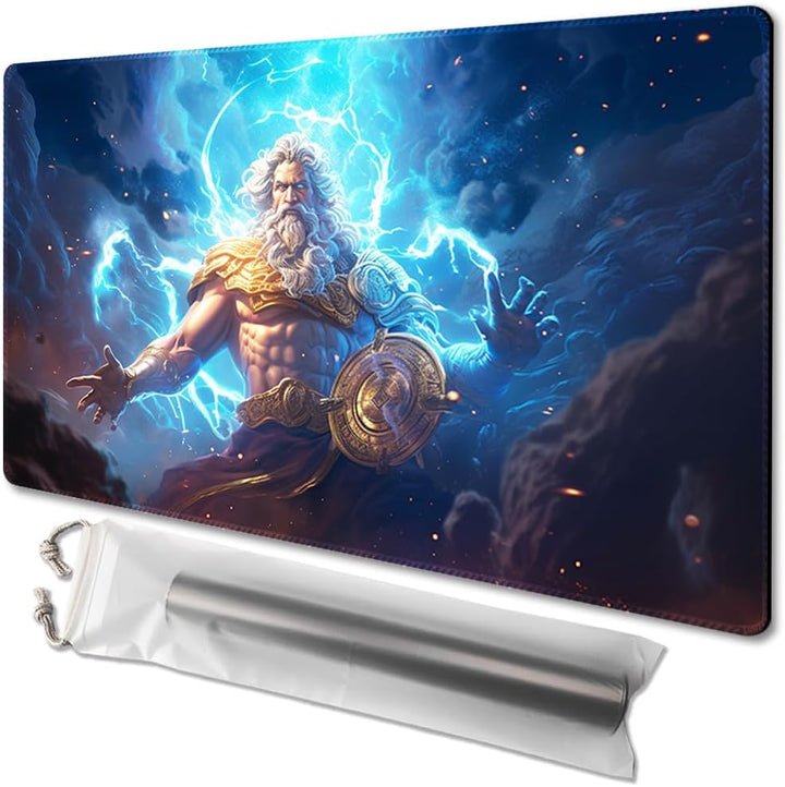 MTG Playmat Size 24X14In Free Storage Bags Non-Slip Backing, Ideal for Card Game Enthusiasts TCG Playmat (Shadow Dragon-No Deck)