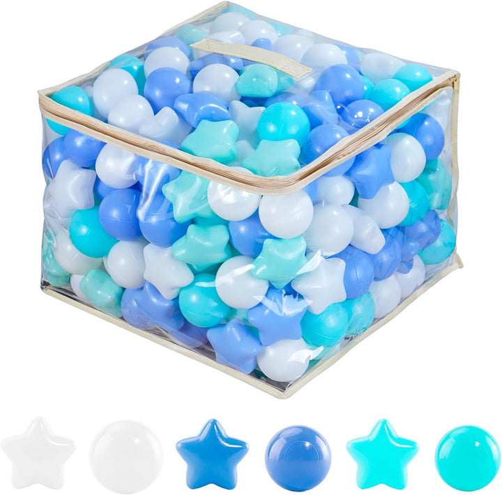Ball Pit Balls for Toddlers, BPA Free Crush Proof Plastic Toy Balls for Ball Pit, Children'S Pool Water Toys, Macaron Ocean Balls for Play Tent 2.15 Inch Pack of 100…