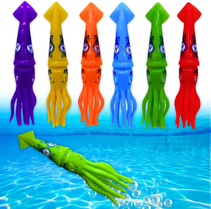 Pool Toys Torpedo Diving Set – 8-Pack Dive Torpedos for Kids & Adults | Fast-Sinking Pool Torpedos for Swim Training, Underwater Games & Water Play | Gliding Diving Torpedo Rockets