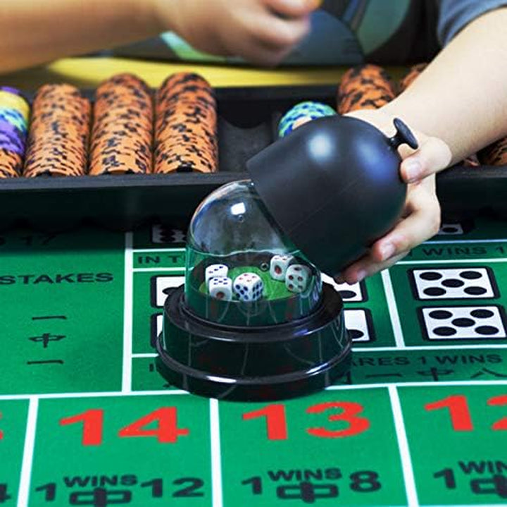 Automatic Lucky Dice Roller Cup Set with 5 Dices for Family Friends Party Games EK1883