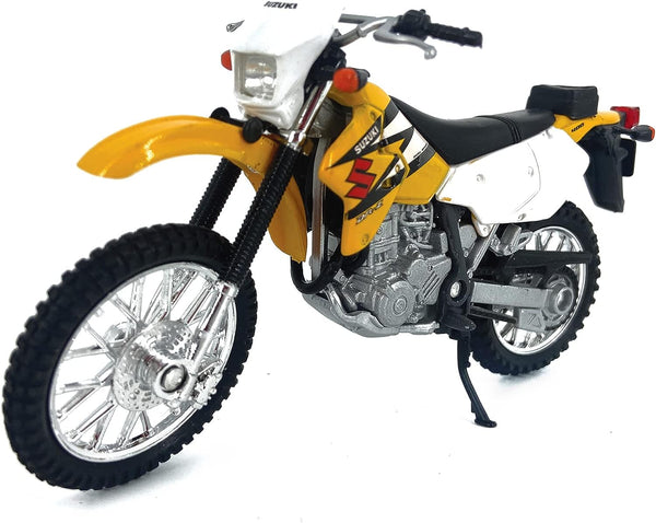 Die Cast Motorcycle Yellow Suzuki DR-Z400S, 1:18 Scale