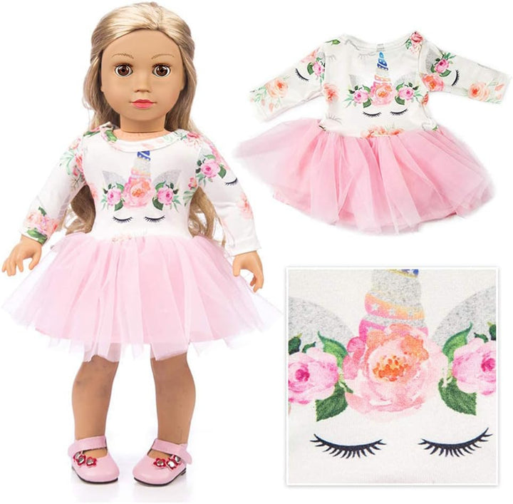 19 Pcs American Doll Clothes Gift for 18 Inch Doll Clothes and Accessories, Including 10 Complete Sets of Clothing