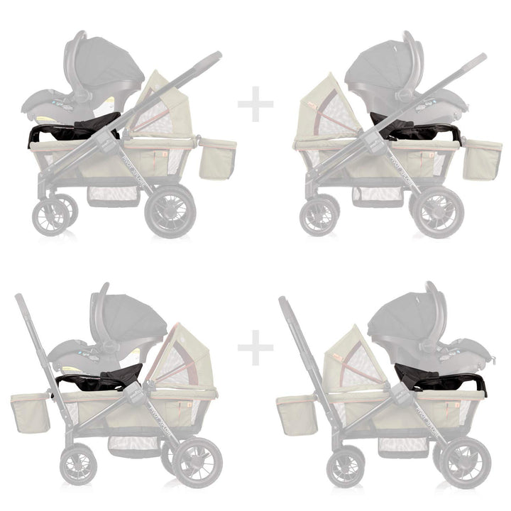 Pivot Xplore Infant Car Seat Adapter, Black