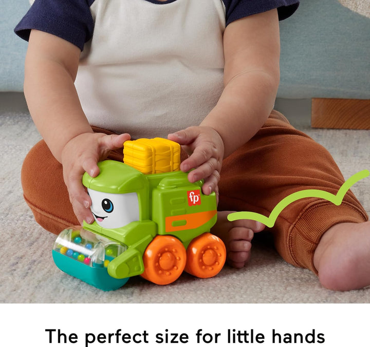 Baby Toy Rollin’ Tractor Push-Along Vehicle with Fine Motor Activities for Infants Ages 6+ Months