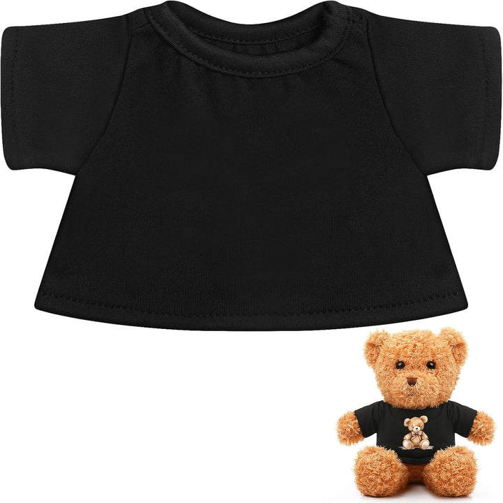 Sublimation Stuffed Bear Clothes Shirt Fit 8-12 Inch Plush Animal Tiny Blank Stuffed Animal Tshirt Easy Matching Doll Accessory Make Your Unique Stuffed Doll Outfit