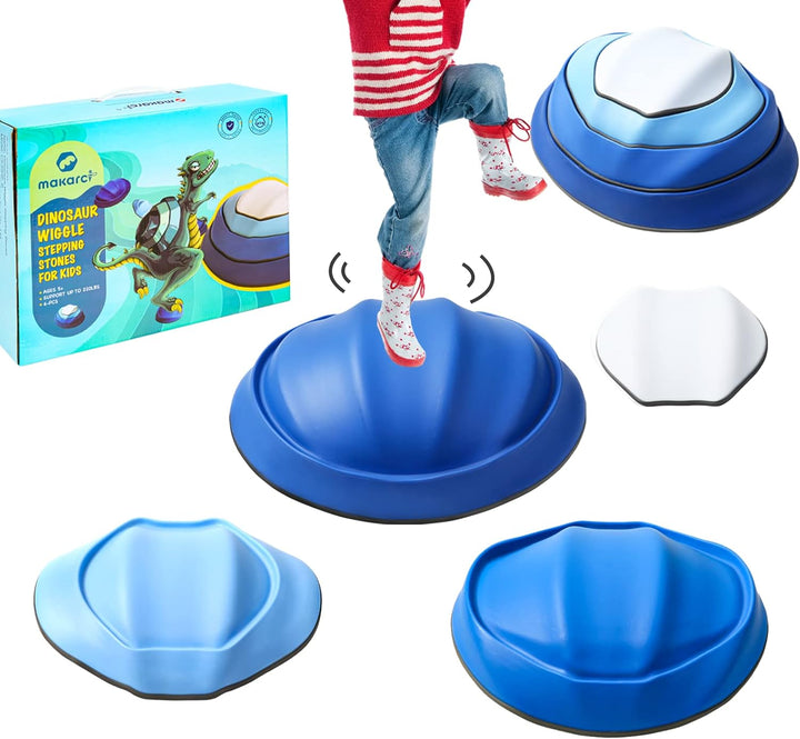 Balance Stepping Stones for Kids, Non-Slip Toddlers Sensory Toys Outdoor or Indoor Play, Promoting Motor Skills and Confidence, Obstacle Course Coordination Toys for Children Age 3 4 5 6 7+