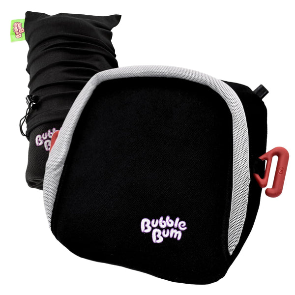 Inflatable Booster Car Seat – Foldable, Lightweight, Backless Travel Booster Seat for Kids, Portable Carseat for Toddler, Fits 3 Across, Compact for Uber - Ages 4-11 Year Old, - Black