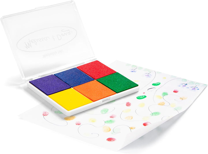 Rainbow Stamp Pad - 6 Washable Inks
