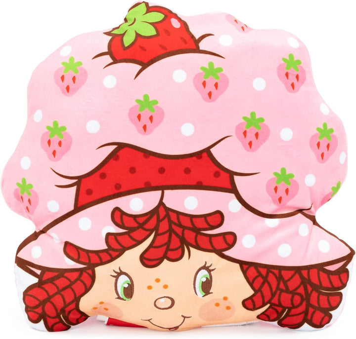 Pink Strawberries Galore Nogginz Set - 40 X 50 Inch Blanket & Pillow, Kids Super Soft 2 Piece Set