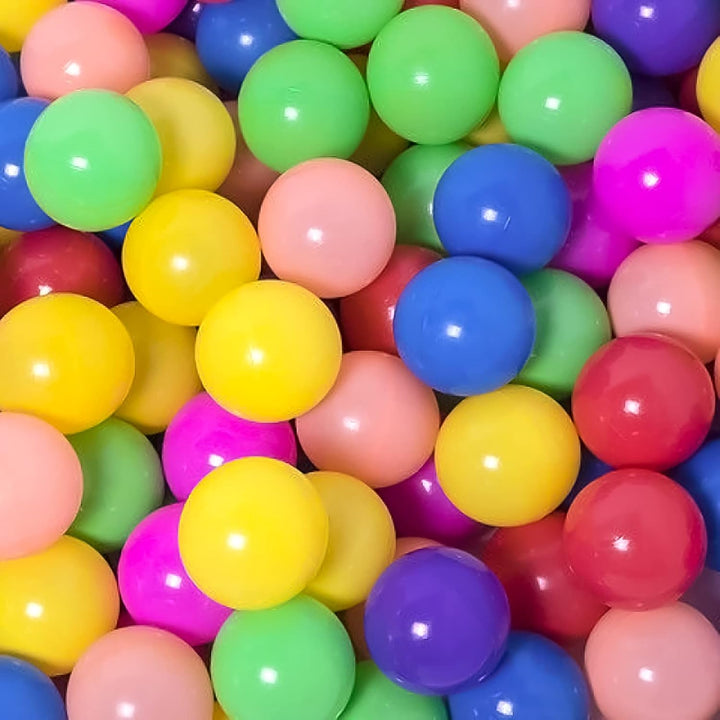 200/500/1000/2000 Count Plastic Soft Plastic Ball Pit Balls Colorful Play Pit Balls for Pet Dogs Ball Pit 2.2" Large Phthalate Free Bpa Free Balls for Toddlers 1-3 Baby Kids