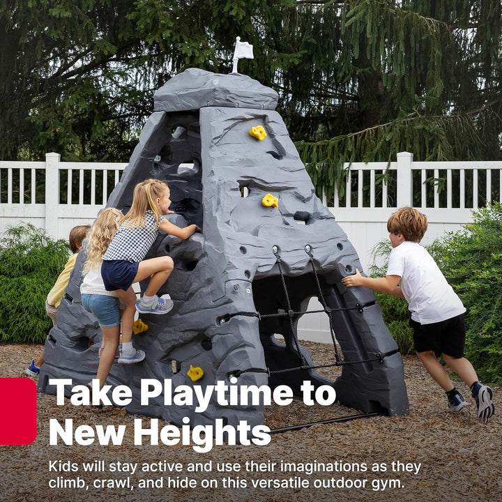 Skyward Summit for Kids, Climbing Wall Playset for Toddlers, Ages 4 –8 Years Old, Easy to Assemble Kids Outdoor Playground for Backyard