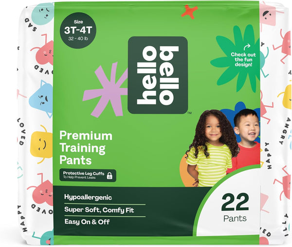 Premium Training Pants 3T-4T, All about Feelings Design, 22Ct Jumbo Pack