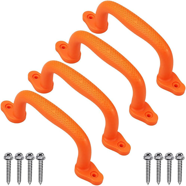 Set of 4 Safety Playground Handles,Swing Set Kids Safety Hand Grips for Playset, Climbing Frame, Play House,Climbing Frame, Play House Handles(Green)