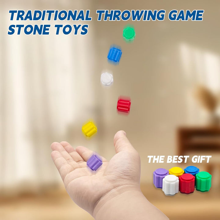 Gonggi Gonggi Korean Game - a Traditional Throwing Game for Children and Adults (12 Pieces) for Hand Muscle Exercise.