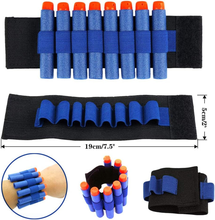Tactical Vest Kit for Nerf Guns N-Strike Elite Series with Refill Darts,Reload Clips, Facetube Mask, Hand Wrist Bands and Protective Glasses,Nerf Vest Toys for Boys & Girls