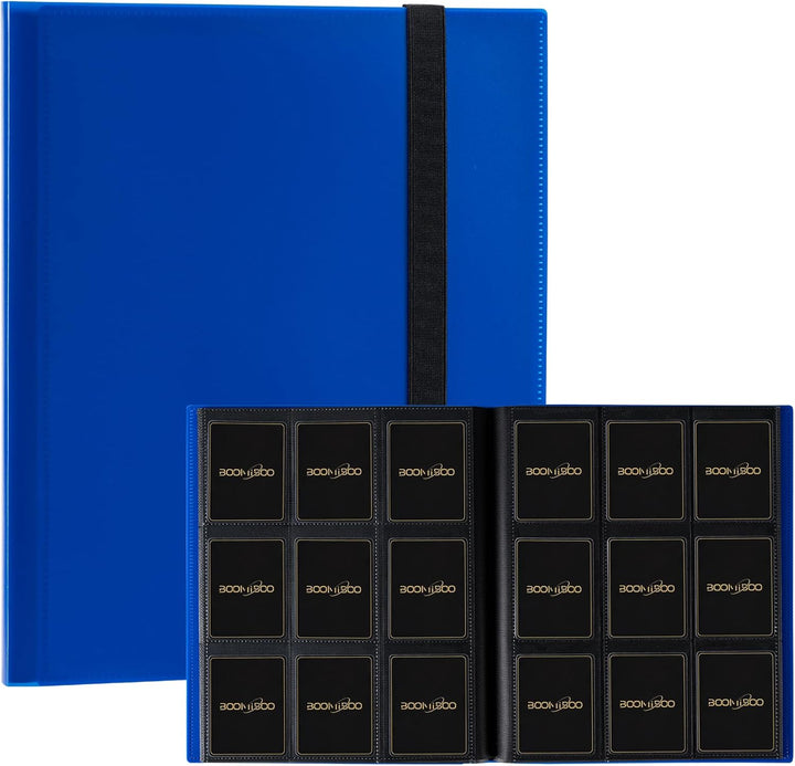 Card Binder 9 Pocket Storage 360 Card Binder,Trading Card Binder Senior and Sturdy Side-Loading Album,Intended for Yugioh,Mtg, Tcg,Game Cards & Baseball Card Binde,(Black)