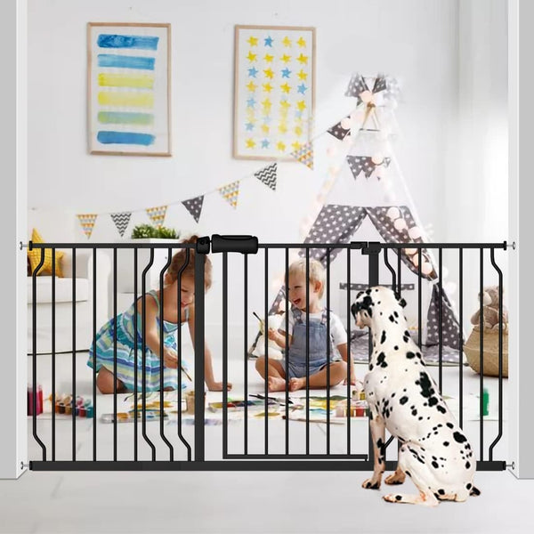 55" Wide Retractable Baby Gates for Stairs, Mom'S Choice Award - Mesh Dog Gate for Doorways, Pet Safety Essential Fit for Baseboards, Wide Toddlers Gates for Hallways, Indoor & Outdoor, White