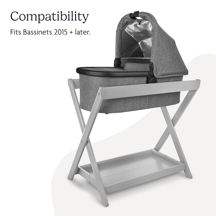 Bassinet Stand - Quick + Secure Attachment - White