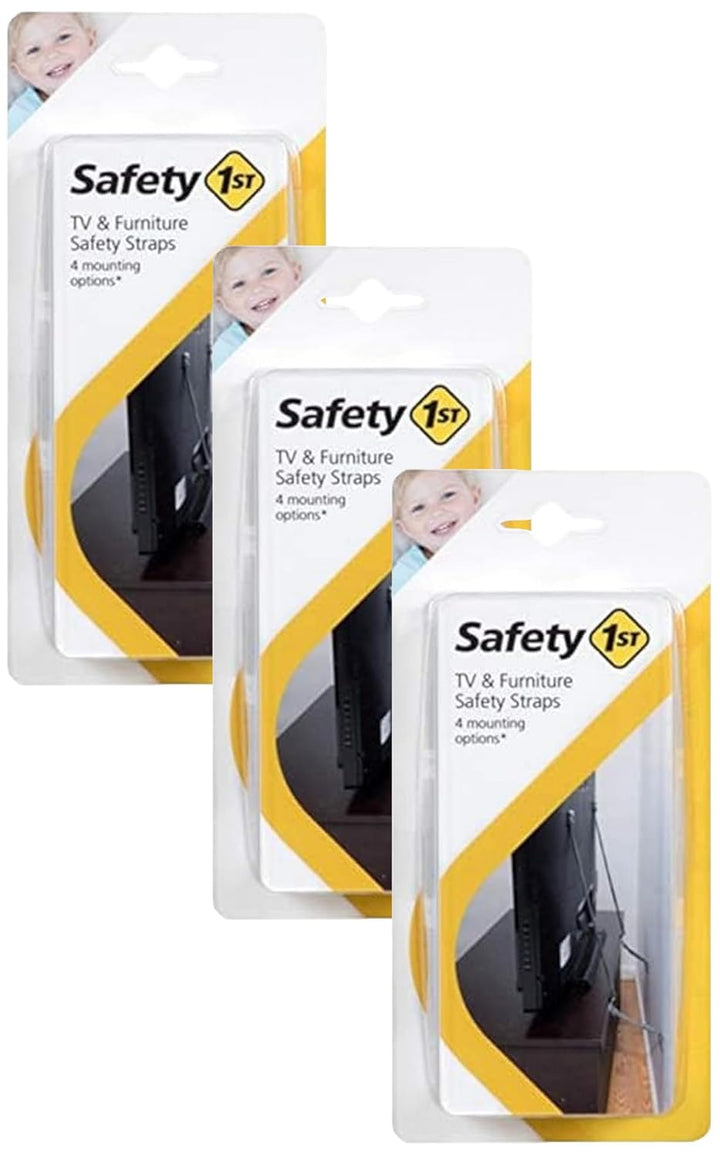 TV & Furniture Safety Straps, Black, Multi, 2 Straps(Pack of 1)