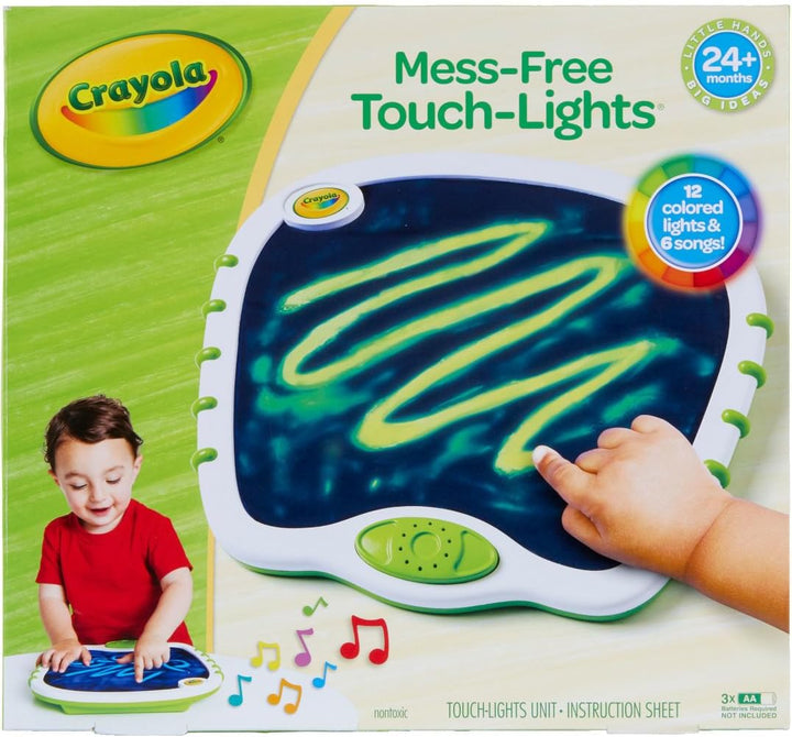 Toddler Touch Lights, Musical Sensory Toys for Toddlers, Light up Drawing Pad, Mess Free Painting, Travel Activity, Gift for Toddlers, 2+