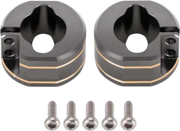 For INJORA 14G/ Pcs Brass for Rear Axle Counterweights for 1/18 for RC for Crawler for TRX4M (4M-30)(Titanium)