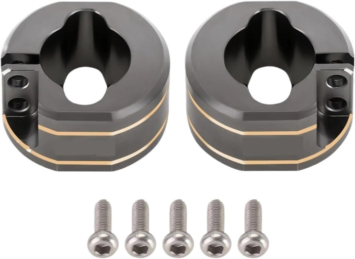 For INJORA 14G/ Pcs Brass for Rear Axle Counterweights for 1/18 for RC for Crawler for TRX4M (4M-30)(Titanium)