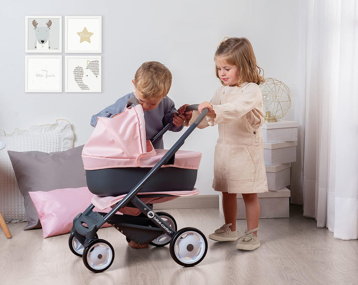 - Bébé Confort - Stroller + Pushchair 3 in 1 - for Babies and Dolls - Quiet and Multidirectional Wheels - Basket Of