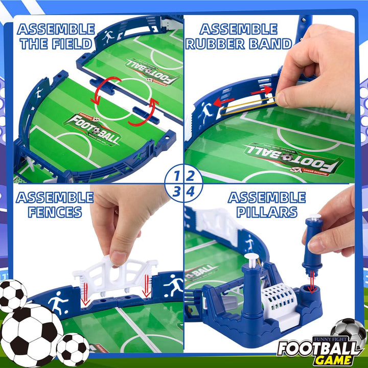 Mini Soccer Board Game for Kids 8-12, Tabletop Foosball Game Set, Interaction Soccer Toys for Family Party Indoor Fun, Perfect Birthday Sports Gift for Boys Girls