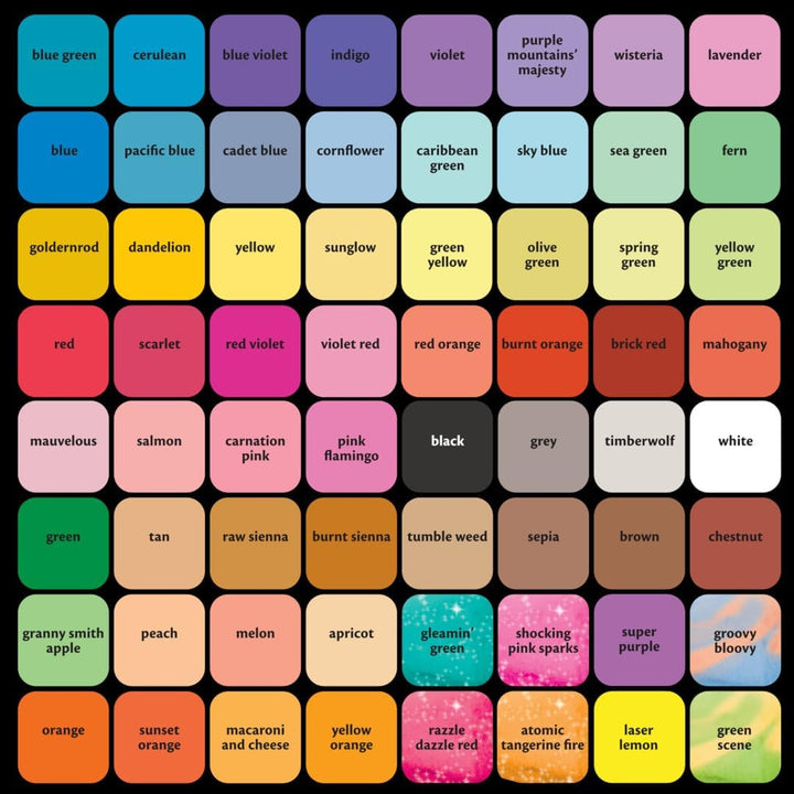 Ultimate Washable Chalk Collection (64Ct), Bulk Outdoor Sidewalk Chalk for Kids, Anti-Roll Sticks, Recess Toys for Kids, Back to School Gifts