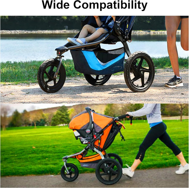 16" Back & 12.5" Front Replacement Inner Tubes 16 X 1.75/2.15 & 12.5 X 1.75/2.15 Compatible with Jogging Revolution Baby Jogger Summit X3 Schwinn Stroller Butyl Rubber Heavy Duty Tube 3 Pack