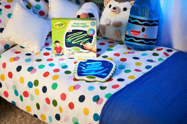 Toddler Touch Lights, Musical Sensory Toys for Toddlers, Light up Drawing Pad, Mess Free Painting, Travel Activity, Gift for Toddlers, 2+