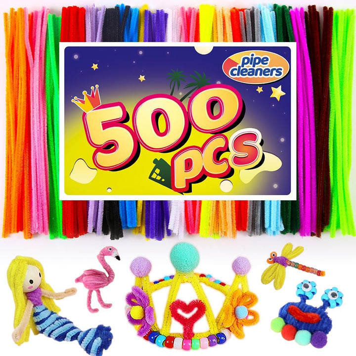Pipe Cleaners, Pipe Cleaners Craft, Arts and Crafts, Crafts, Craft Supplies, Art Supplies (200 Multi-Color Pipe Cleaners)…