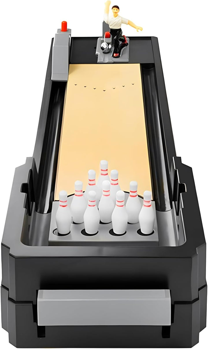 Table Bowling Game, Tabletop Bowling Alley, 10 Pins Mini Bowling Set Toy for Kids & Adults, Perfect for Home, Office and Party