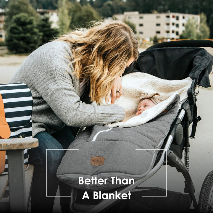- Urban Bundleme, Canopy Style Bunting Bag to Protect Baby from Cold & Winter Weather in Car Seats & Strollers, Graphite, Infant, Grey