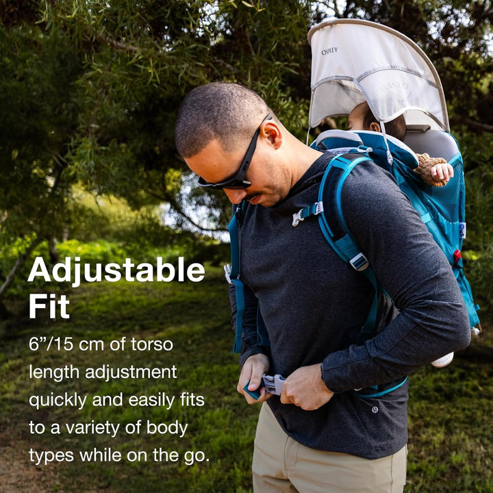 Poco SLT Lightweight Child Carrier Backpack - Slimmed-Down Hiking Carrier for Toddlers with Safety Harness, Sunshade, and Ventilated Backpanel - Lightweight Travel-Friendly Option