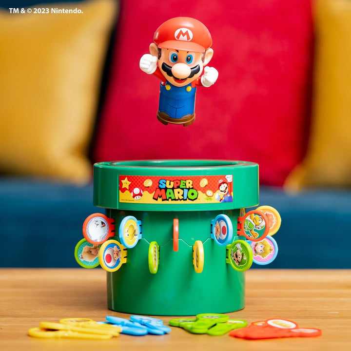 Pop up Super Mario Board Game - Family and Preschool Kids Games for Family Game Night - Kids Activities and Super Mario Toys - Girls and Boys Games - 2-4 Players - Ages 4 Years and Up