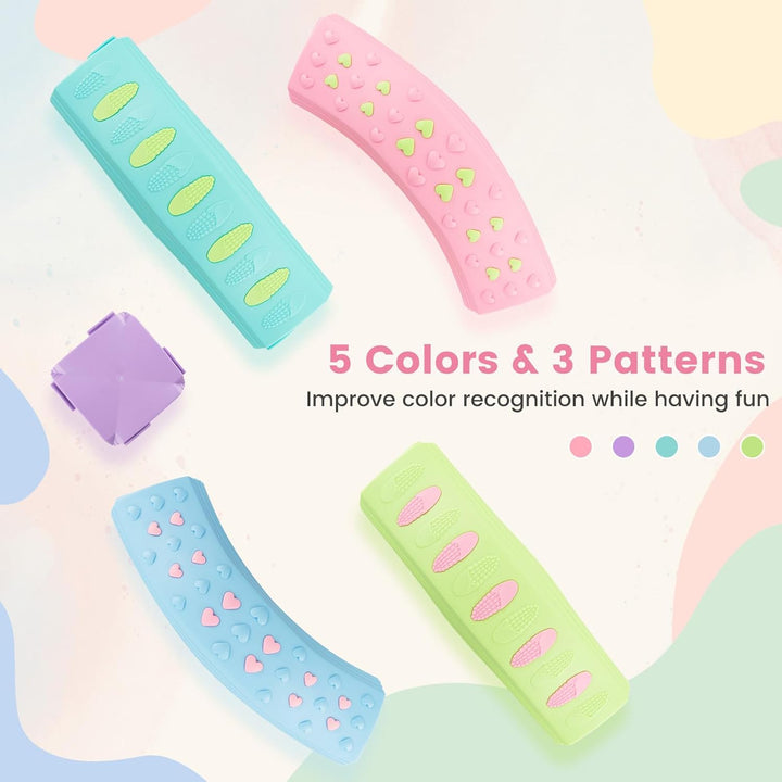 Kids Balance Beam Stepping Stones Set, 20 PCS Montessori Obstacle Course for Toddler Indoor Outdoor, Non Slip Rubber Base, Gymnastics Toy, Build Coordination Gross Motor Skills