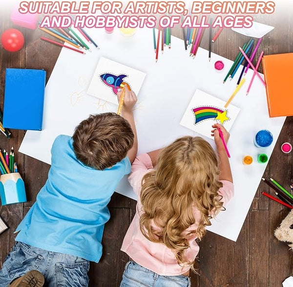 30 Sets Blank Watercolor Cards with Envelopes, 140Lb/300Gsm Cotton Watercolor Paper Cards, 4 X 6 in Foldable Watercolor Postcards with Envelopes for Greeting Cards Birthday Wedding Invitations