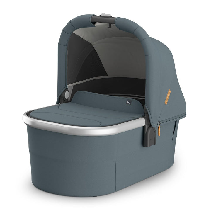 Bassinet V3 - Compatible with Vista, Cruz, Ridge Strollers - Overnight Sleep Solution - Mattress, Sheet and Bug Shield Included - Jake (Charcoal/Carbon Frame)