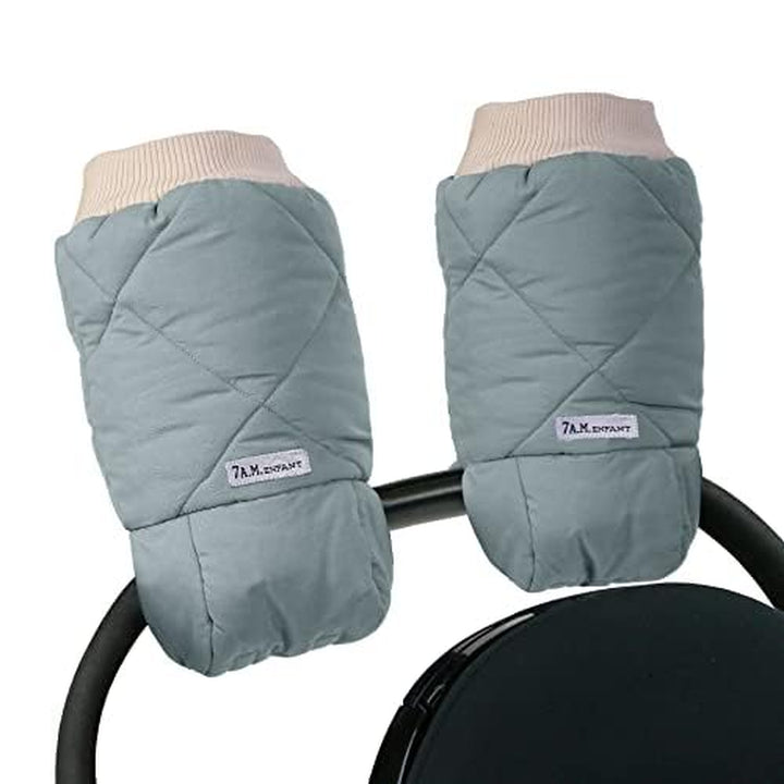 7AM Enfant Stroller Warmmuffs - Polar Hand Warmers with Anti- Freeze, Cold Weather, Water Repellent & Warm Hand Gloves for Pushchair, Pram, Stroller & Car Seat Bar