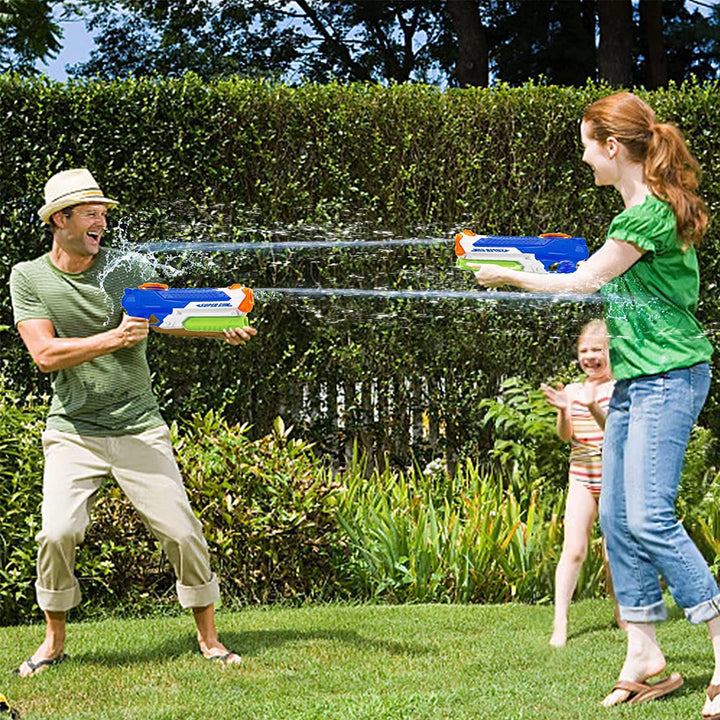 Water Guns for Kids - Summer Soaker Squirt Guns, 400Cc/40Ft for 3 Years Old and up Boys Girls Adults - 2 Pack Outdoor Toy for Swimming Pool Yard Lawn Beach